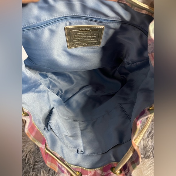 Coach Madras Pastel Plaid Backpack main image 13